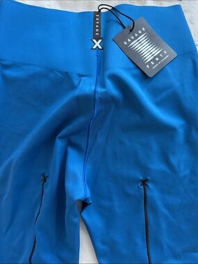 Savage X Fenty Electric Blue High-Waist Leggings